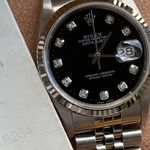 Rolex Datejust 36 16234 (2002) - Black dial 36 mm Steel case (2/8)