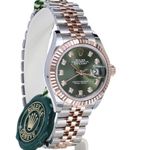 Rolex Lady-Datejust 279171 (2023) - Green dial 28 mm Steel case (2/8)