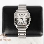 Cartier Santos WSSA0029 (2025) - Zilver wijzerplaat 35mm Staal (1/3)