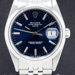 Rolex Oyster Perpetual Date 15200 (1995) - Blue dial 34 mm Steel case (1/7)