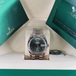 Rolex Day-Date 40 228239 (2021) - Green dial 40 mm White Gold case (7/8)