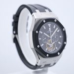 Audemars Piguet Royal Oak Tourbillon 26377SK.OO.D002CA.01 (2010) - Zwart wijzerplaat 44mm Staal (24/24)