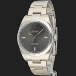 Rolex Oyster Perpetual 39 114300 (2017) - Grey dial 39 mm Steel case (1/8)