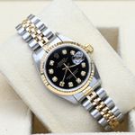 Rolex Lady-Datejust 79173 (2001) - Zwart wijzerplaat 26mm Goud/Staal (1/6)
