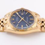 Rolex Datejust 1601/8 (1974) - Blue dial 36 mm Yellow Gold case (8/8)