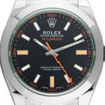 Rolex Milgauss 116400GV (2007) - Black dial 40 mm Steel case (1/8)