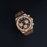 Audemars Piguet Royal Oak Chronograph 26239OR.OO.1220OR.02 (2021) - Bruin wijzerplaat 41mm Roségoud (3/7)