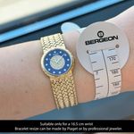 Piaget Vintage 924D2 (Unknown (random serial)) - Blue dial 24 mm White Gold case (2/8)