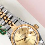 Rolex Lady-Datejust 69173 (1993) - Champagne wijzerplaat 26mm Goud/Staal (3/8)