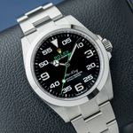 Rolex Air-King 126900 (2022) - Zwart wijzerplaat 40mm Staal (2/8)