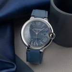 Cartier Ballon Bleu 42mm WSBB0025 (Unknown (random serial)) - Blue dial 42 mm Steel case (1/8)