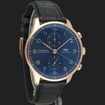 IWC Portuguese Chronograph IW371614 (2024) - Blue dial 41 mm Red Gold case (4/8)