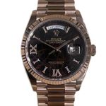 Rolex Day-Date 36 128235 (2025) - Black dial 36 mm Rose Gold case (1/1)