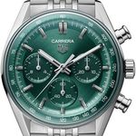 TAG Heuer Carrera CBS2115.BA0053 (2026) - Groen wijzerplaat 41mm Staal (1/1)