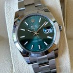 Rolex Datejust 41 126300 (2024) - Groen wijzerplaat 41mm Staal (1/7)