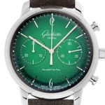 Glashütte Original Sixties Chronograph 1-39-34-05-22-04 (2025) - Green dial 42 mm Steel case (1/7)