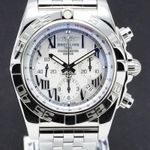 Breitling Chronomat 44 AB0110 (2014) - Wit wijzerplaat 44mm Staal (1/7)