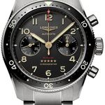 Longines Spirit L3.821.1.53.6 (2025) - Zwart wijzerplaat 42mm Titanium (1/1)