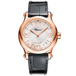 Chopard Happy Sport 274808-5001 (2023) - Silver dial 36 mm Rose Gold case (3/3)