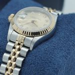 Rolex Lady-Datejust 69173 (1996) - Champagne dial 26 mm Gold/Steel case (8/8)