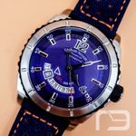 Armand Nicolet SO5 A713BGN-BU-P068BO8 (2024) - Blue dial 45 mm Steel case (1/8)