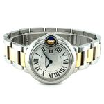 Cartier Ballon Bleu 28mm 3009 (2012) - White dial 28 mm Gold/Steel case (8/8)