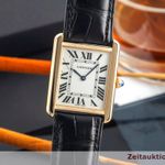 Cartier Tank Solo W5200004 (2015) - Silver dial 35 mm Yellow Gold case (3/8)