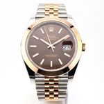 Rolex Datejust 41 126301 (2022) - Brown dial 41 mm Gold/Steel case (1/2)