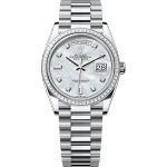 Rolex Day-Date 36 128396TBR (2025) - Wit wijzerplaat 36mm Platina (1/1)