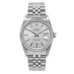 Rolex Datejust 36 16234 (1993) - Zilver wijzerplaat 36mm Staal (1/4)