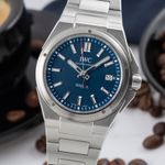 IWC Ingenieur Automatic IW323909 (Unknown (random serial)) - Blue dial 40 mm Steel case (3/8)