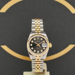 Rolex Lady-Datejust 179173 (2005) - Black dial 26 mm Gold/Steel case (1/7)