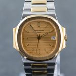 Patek Philippe Nautilus 3800/1JA (1991) - Champagne wijzerplaat 37mm Goud/Staal (6/8)