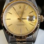 Rolex Datejust 36 16233 (1988) - Champagne dial 36 mm Gold/Steel case (4/8)