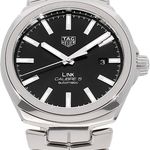 TAG Heuer Link Calibre 5 WBC2110.BA0603 (2019) - Black dial 41 mm Steel case (2/5)