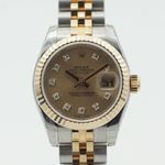 Rolex Lady-Datejust 179173 (2008) - Champagne dial 26 mm Gold/Steel case (3/8)