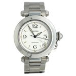 Cartier Pasha C 2324 (1997) - White dial 35 mm Steel case (2/7)