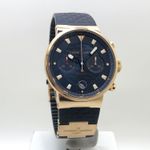 Ulysse Nardin Blue Seal 356-68 (Onbekend (willekeurig serienummer)) - Blauw wijzerplaat 41mm Roségoud (2/8)