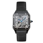 Cartier Santos Dumont WHSA0044 (2025) - Transparent dial 34 mm Steel case (1/4)