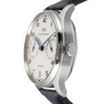 IWC Portuguese Automatic IW500107 (2006) - Zilver wijzerplaat 42mm Staal (6/8)