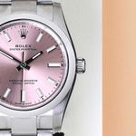 Rolex Oyster Perpetual 34 124200 (2024) - Roze wijzerplaat 34mm Staal (5/8)