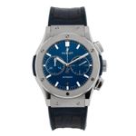 Hublot Classic Fusion Blue 521.NX.7170.RX (2018) - Blauw wijzerplaat 45mm Titanium (1/6)