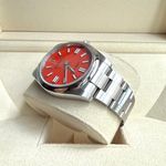 Rolex Oyster Perpetual 41 124300 (2020) - Red dial 41 mm Steel case (6/12)