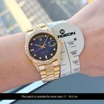 Rolex Day-Date 36 18238 (1991) - Blue dial 36 mm Yellow Gold case (2/8)
