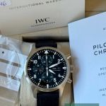 IWC Pilot Chronograph IW377709 (2017) - Zwart wijzerplaat 43mm Staal (7/7)