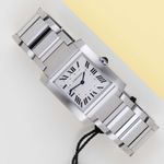 Cartier Tank Française WSTA0074 (2023) - Silver dial 32 mm Steel case (1/8)