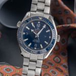 Omega Seamaster Planet Ocean 232.90.38.20.03.001 (Onbekend (willekeurig serienummer)) - Blauw wijzerplaat 38mm Titanium (3/8)