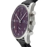 IWC Portuguese Chronograph IW371616 (Onbekend (willekeurig serienummer)) - Rood wijzerplaat 41mm Staal (6/8)