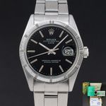 Rolex Oyster Perpetual Date 1501 (1974) - Black dial 34 mm Steel case (1/8)