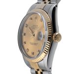 Rolex Datejust 36 16013 (1987) - Champagne wijzerplaat 36mm Goud/Staal (6/8)